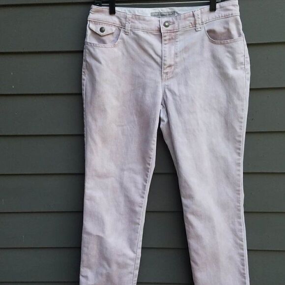 Chicos Platinum Denim Pinkish Wash Chicos size 1 - Picture 1 of 11